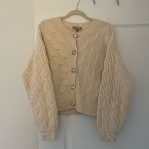 Jcrew cardigan with jewel buttons